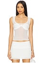 view 1 of 4 Nani Sheer Top in White