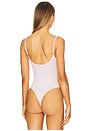 view 4 of 5 Ribbed Square Neck Bodysuit in Blush Pink