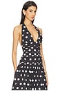 view 2 of 4 Deven Top in Black Polka Dot