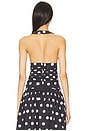 view 3 of 4 Deven Top in Black Polka Dot