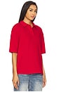 view 2 of 4 Tara Polo Top in Cherry Red