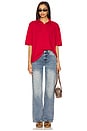 view 4 of 4 Tara Polo Top in Cherry Red