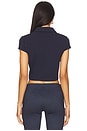 view 3 of 4 Bailey Polo Top in Navy Blue