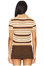 view 3 of 4 Lucia Polo Top in Brown Multi