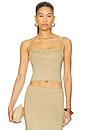Carla Tank in Gold