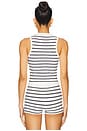 view 3 of 4 Kathleen Knit Tank in Navy & White