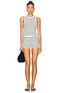 view 4 of 4 Kathleen Knit Tank in Navy & White