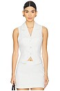 view 1 of 5 Elena Vest Top in White