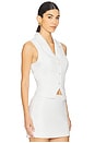 view 2 of 5 Elena Vest Top in White