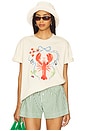 Cover Up Tee in Red Multi