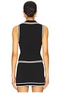 view 3 of 4 Azariah Knit Vest in Black & White