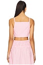 view 3 of 5 Aimee Crop Top in Pink Gingham