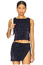 Selma Top in Navy