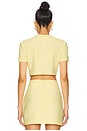 view 3 of 4 Reid Top in Light Yellow