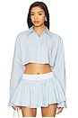 Palmer Cropped Top in Baby Blue