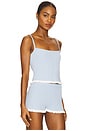 view 2 of 4 Marna Rib Tank in Light Blue
