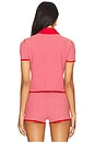 view 3 of 5 Parker Knit Top in Red & Off White