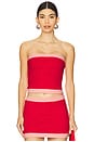 view 1 of 4 Eliza Top in Red & Pink