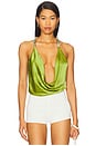 view 1 of 4 Diamanto Top in Pear Green