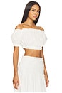 view 2 of 4 Alessia Cropped Top in White