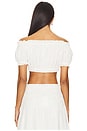 view 3 of 4 Alessia Cropped Top in White