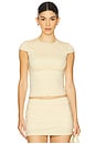 Mia Top in Butter Yellow