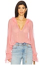 view 1 of 4 Evelyn Sheer Top in Rose Pink
