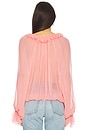 view 3 of 4 Evelyn Sheer Top in Rose Pink