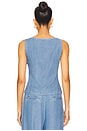view 3 of 4 Agathe Vest Top in Light Denim