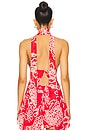 view 3 of 4 Mayci Top in Flame Red
