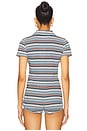 view 3 of 5 Lorraine Top in Blue Stripe Multi