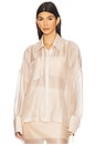 view 1 of 4 Kelsie Sheer Top in Light Sand