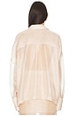 view 3 of 4 Kelsie Sheer Top in Light Sand