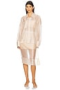 view 4 of 4 Kelsie Sheer Top in Light Sand