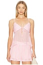 view 1 of 4 Sabrina Top in Pink Stripe