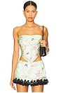 view 1 of 4 Meaux Scarf Top in Green Floral Multi