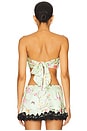 view 3 of 4 Meaux Scarf Top in Green Floral Multi