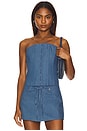 view 1 of 4 Bridgit Top in Light Indigo