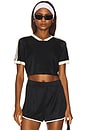 view 1 of 4 Jordie Top in Black & Cream