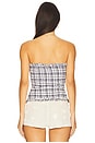 view 3 of 5 Katrina Top in Navy Blue Plaid