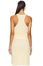 view 3 of 4 Elsy Tie Tank Top in Pale Yellow
