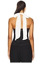 view 3 of 4 Lorelie Top in Black & Ivory