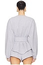 view 3 of 4 Gabriella Sweatshirt Top in Grey