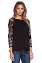 view 2 of 3 Yesterday Raglan Top in Black