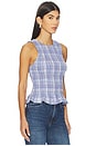 view 2 of 5 Reese Top in Blue & Red Plaid