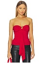 view 1 of 4 Antoinette Top in Red