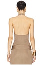 view 3 of 4 Renna Cowl Neck Sleeveless Top in Metallic Bronze