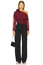 view 5 of 5 Asha Top in Burgundy