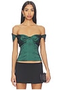 view 1 of 4 Colette Top in Emerald Green