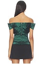view 3 of 4 Colette Top in Emerald Green